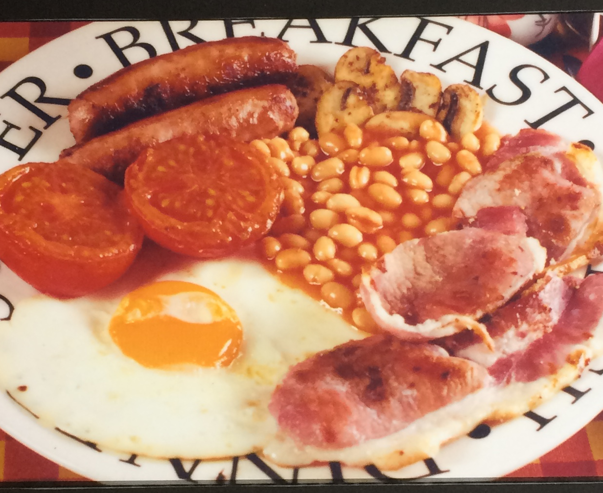 Picture of a delicious full breakfast.